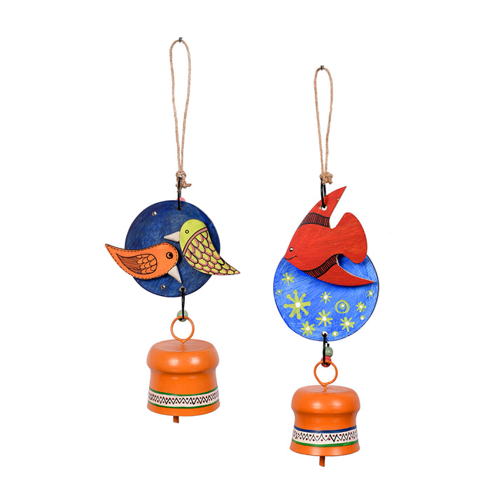 Celestial Harmony Bird & Fish Wind Chime Set