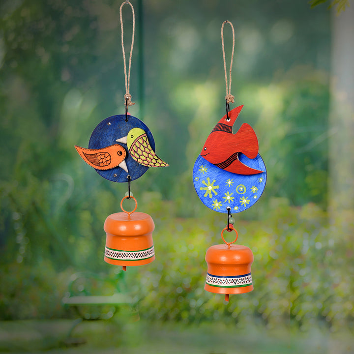 Celestial Harmony Bird & Fish Wind Chime Set