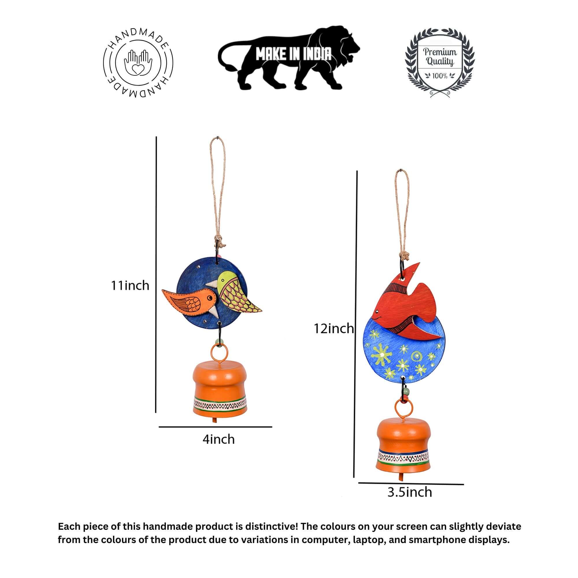 Celestial Harmony Bird & Fish Wind Chime Set