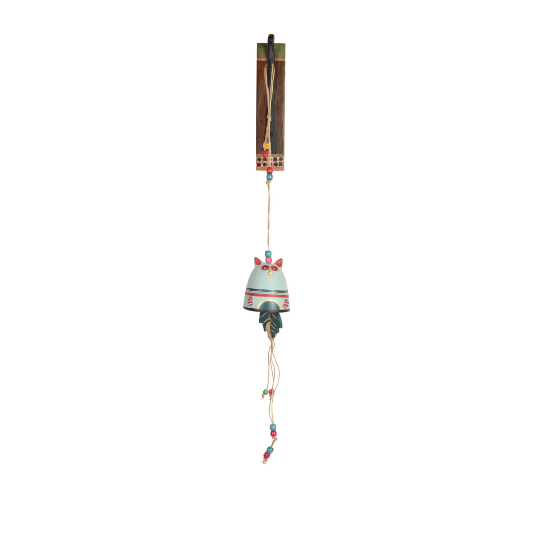 Kitty-Kat Terracotta Hanging Door Bell With Metal Stand