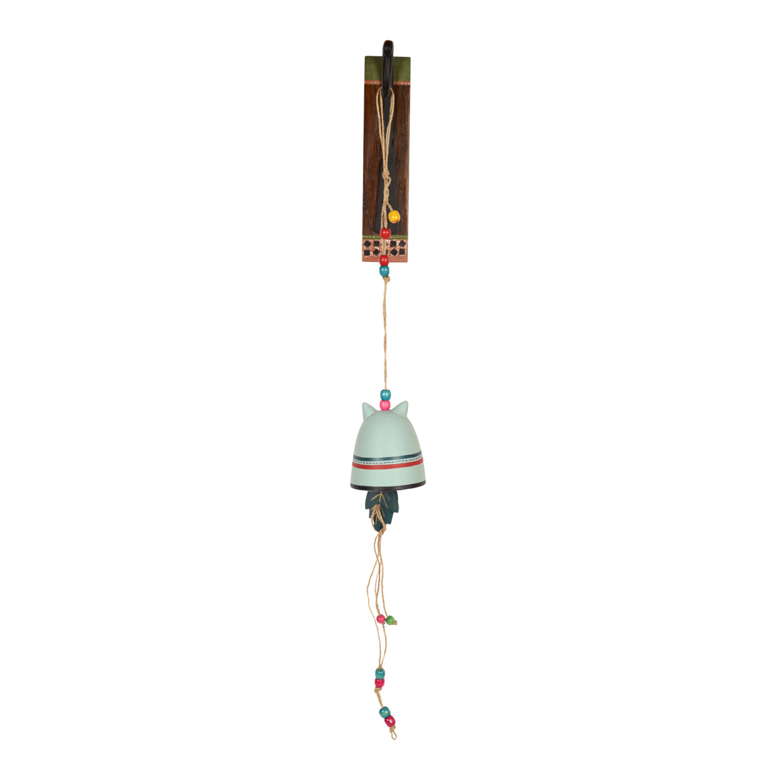 Kitty-Kat Terracotta Hanging Door Bell With Metal Stand