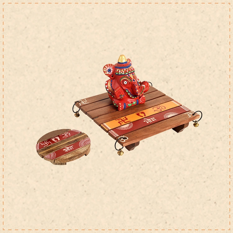 Pooja Chowki and Ganesha Idol