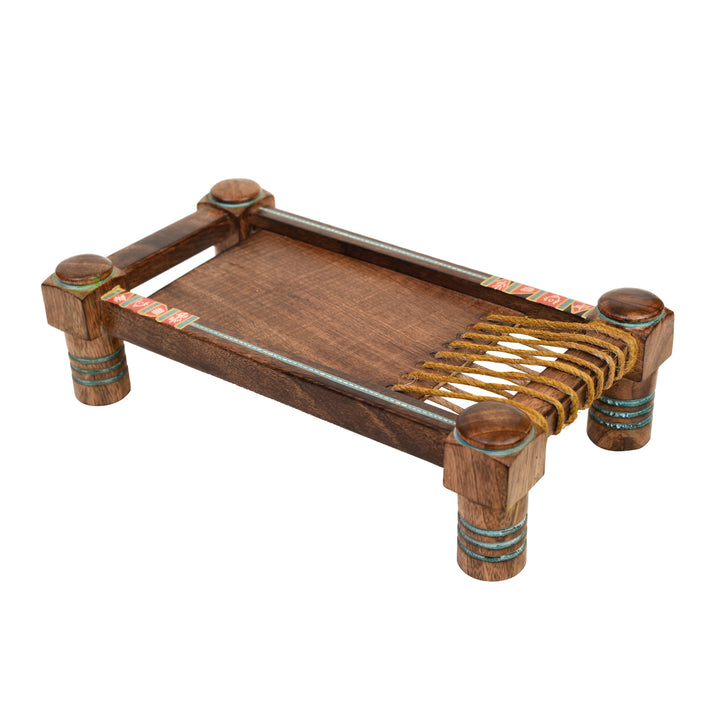 Exotic Wooden Charpai Stand (12.4x7x3.3)