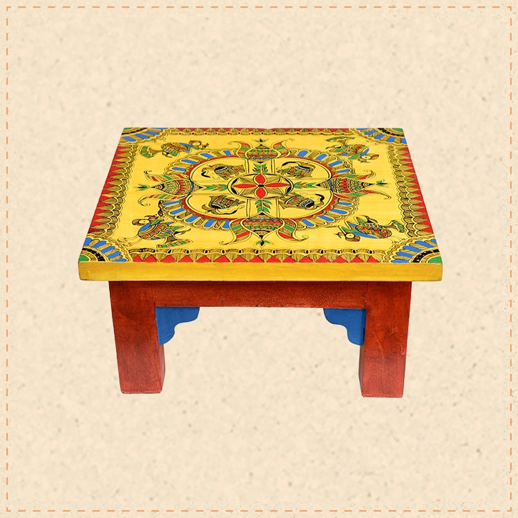 Haldi Chowki in Wood (12x12x6)
