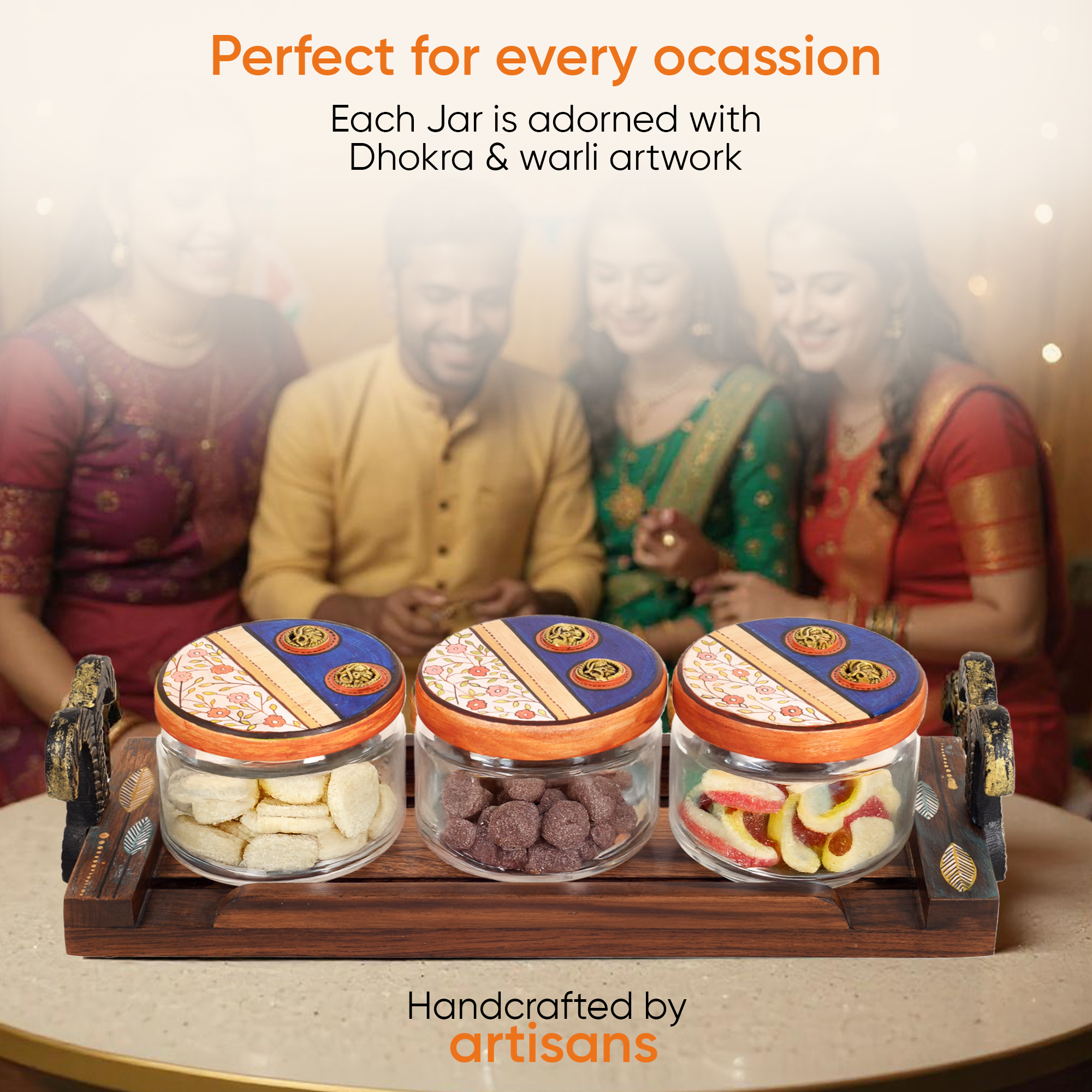 Flavors Of Home Kit S03 Jars W/Tray