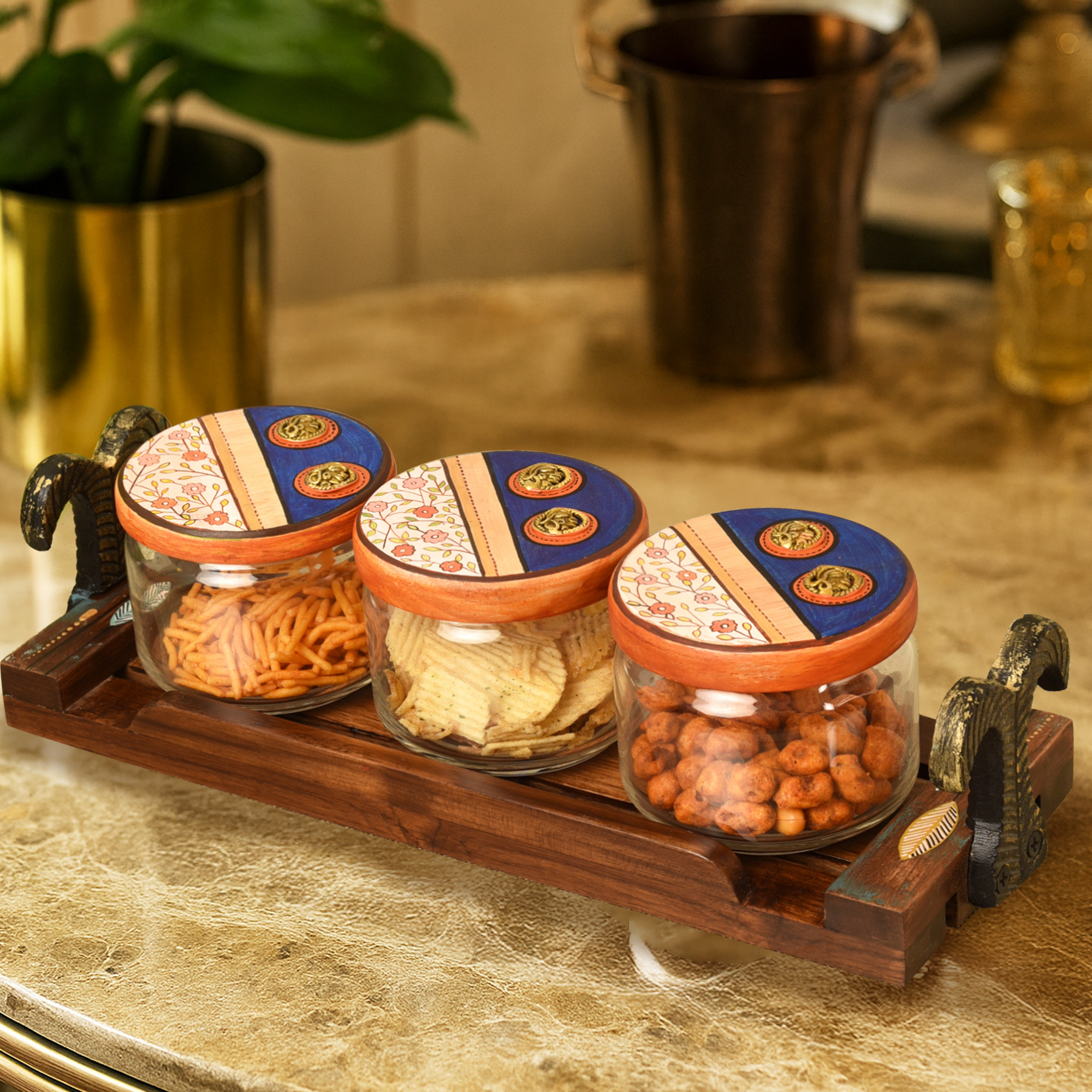 Flavors Of Home Kit S03 Jars W/Tray