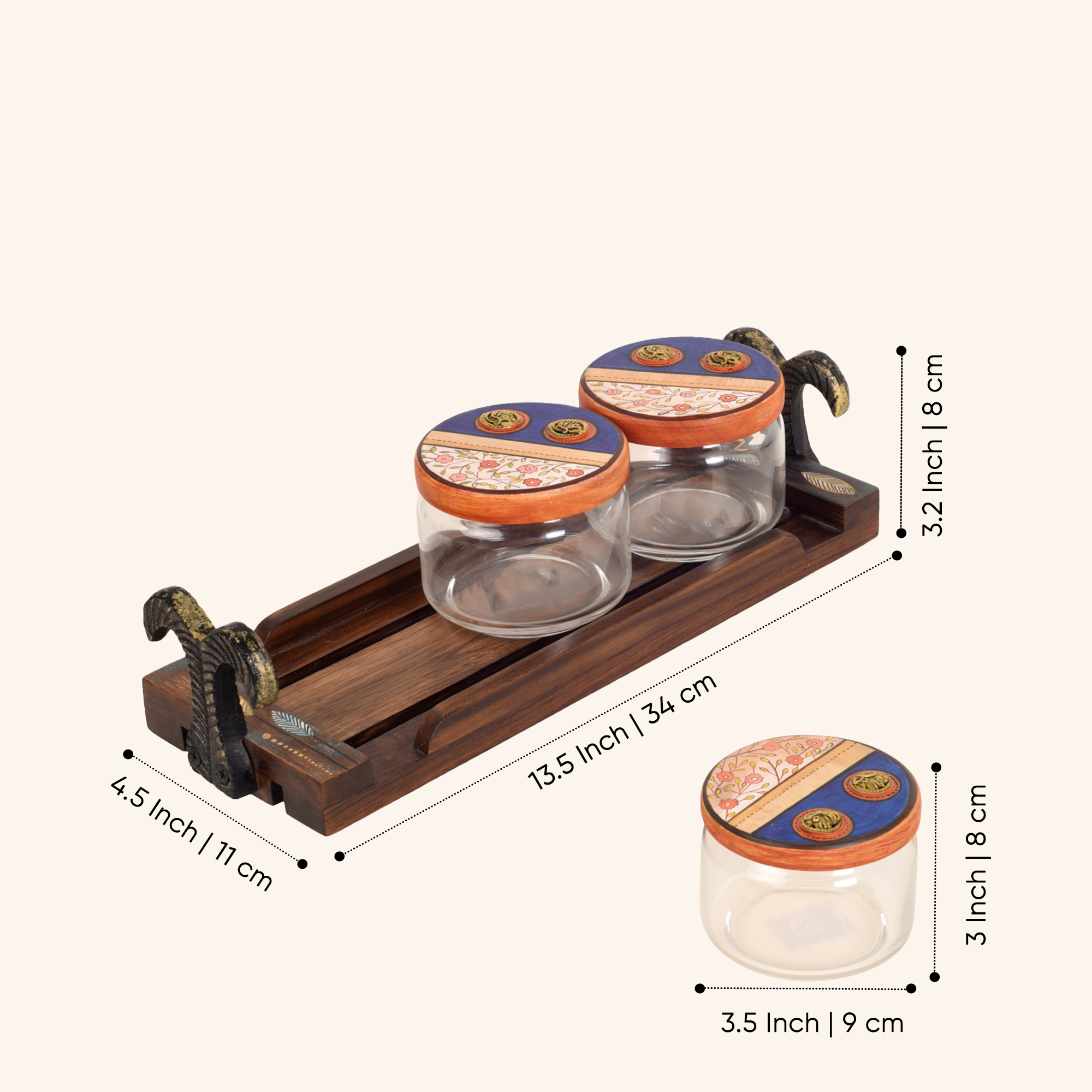 Flavors Of Home Kit S03 Jars W/Tray