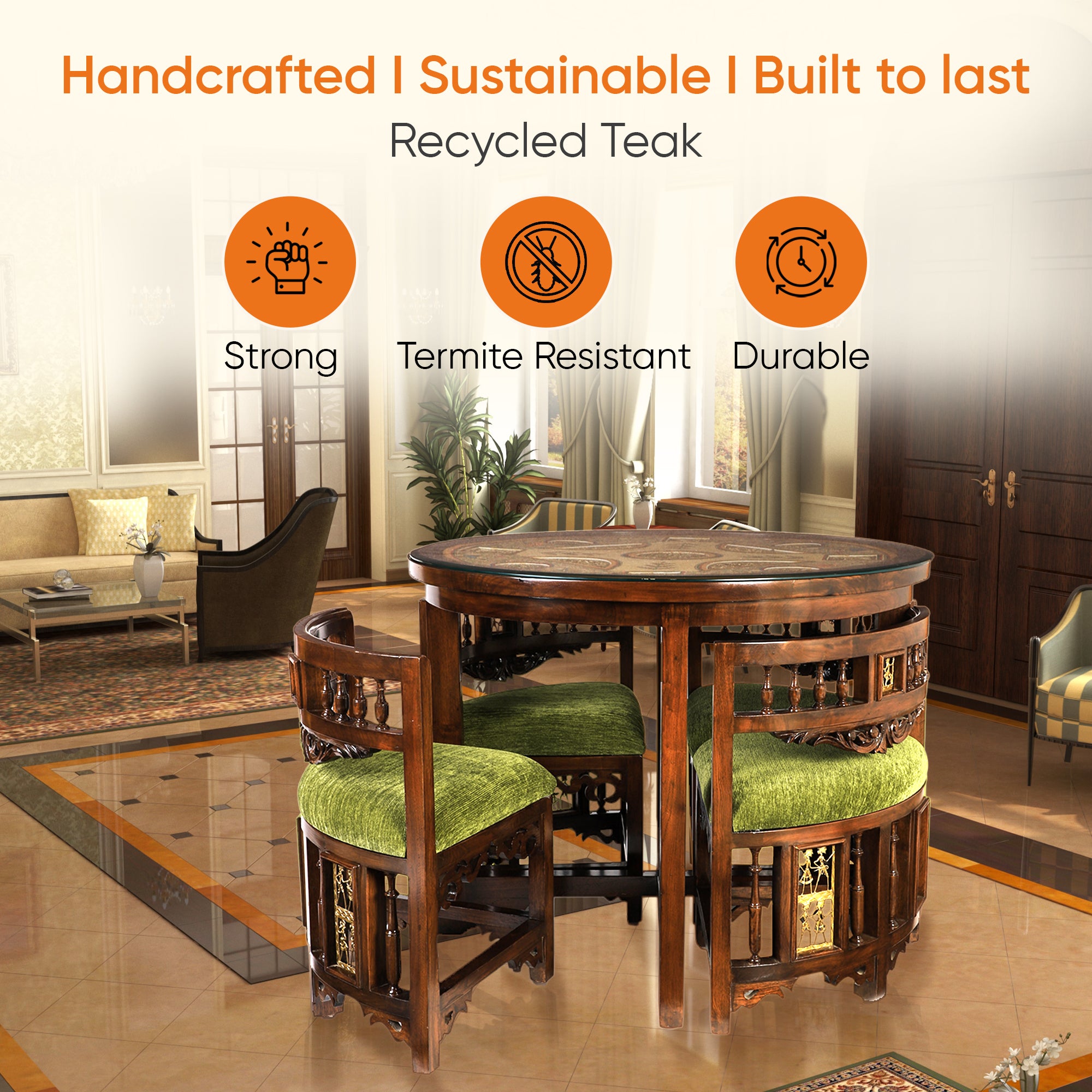 Nizam Feasting Table (38x38x30)