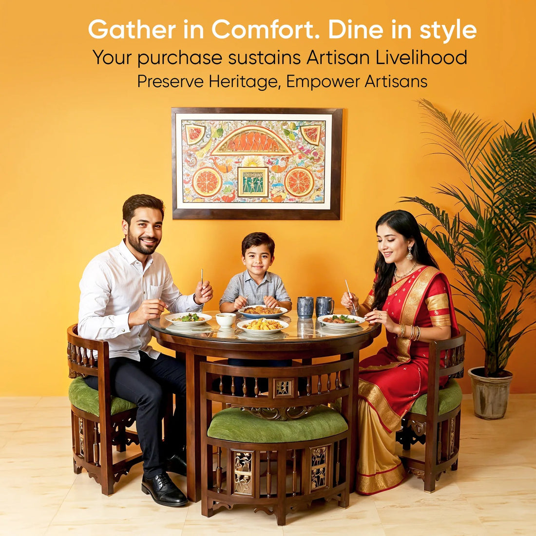 Nizam Feasting Table (38x38x30)