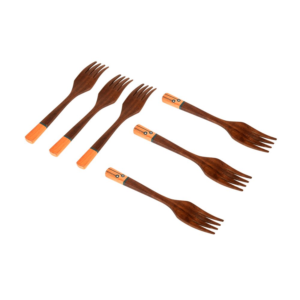 Handcrafted Wooden Forks (So6)