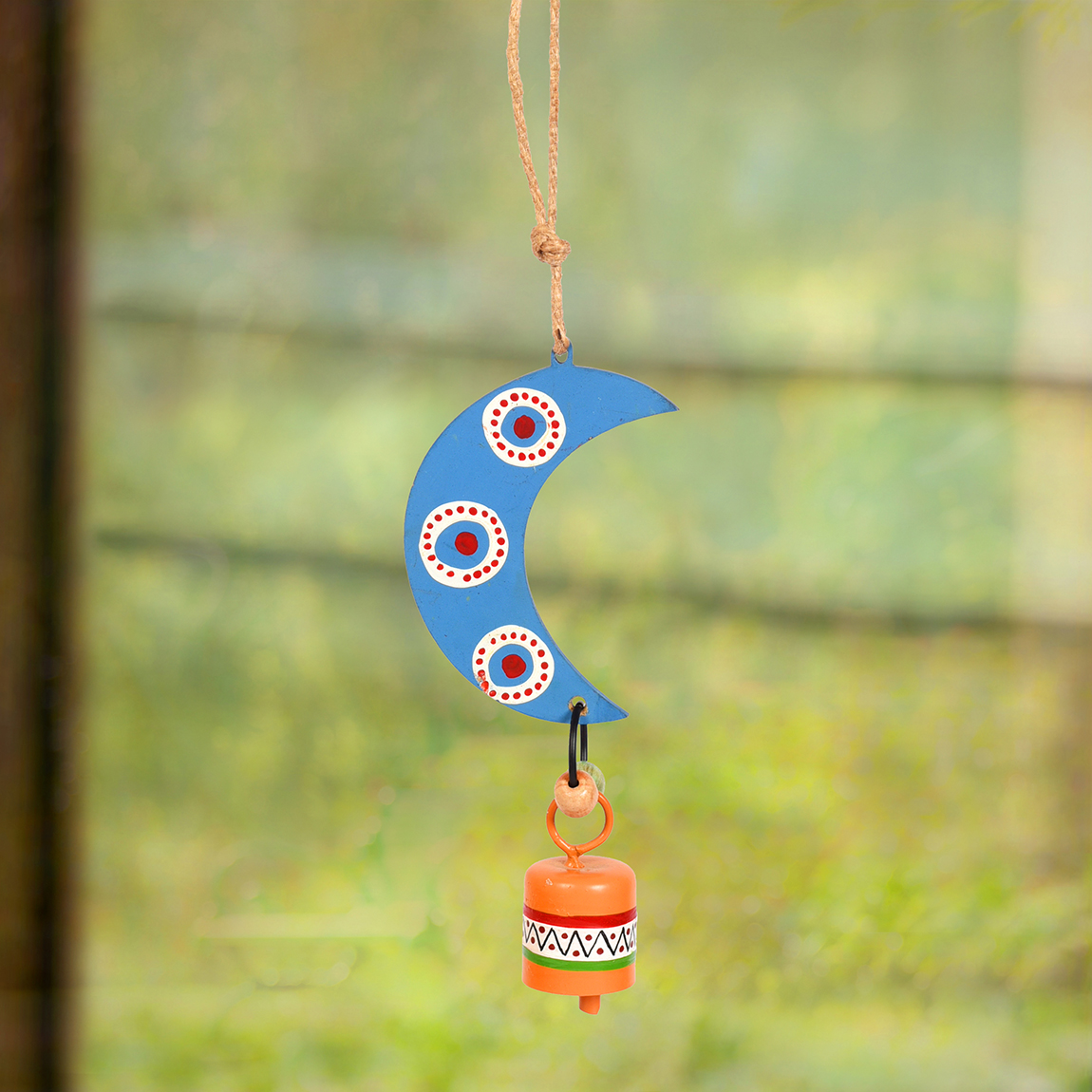 Aakriti Art Creations Wooden & Metal Wind Chimes for Home
