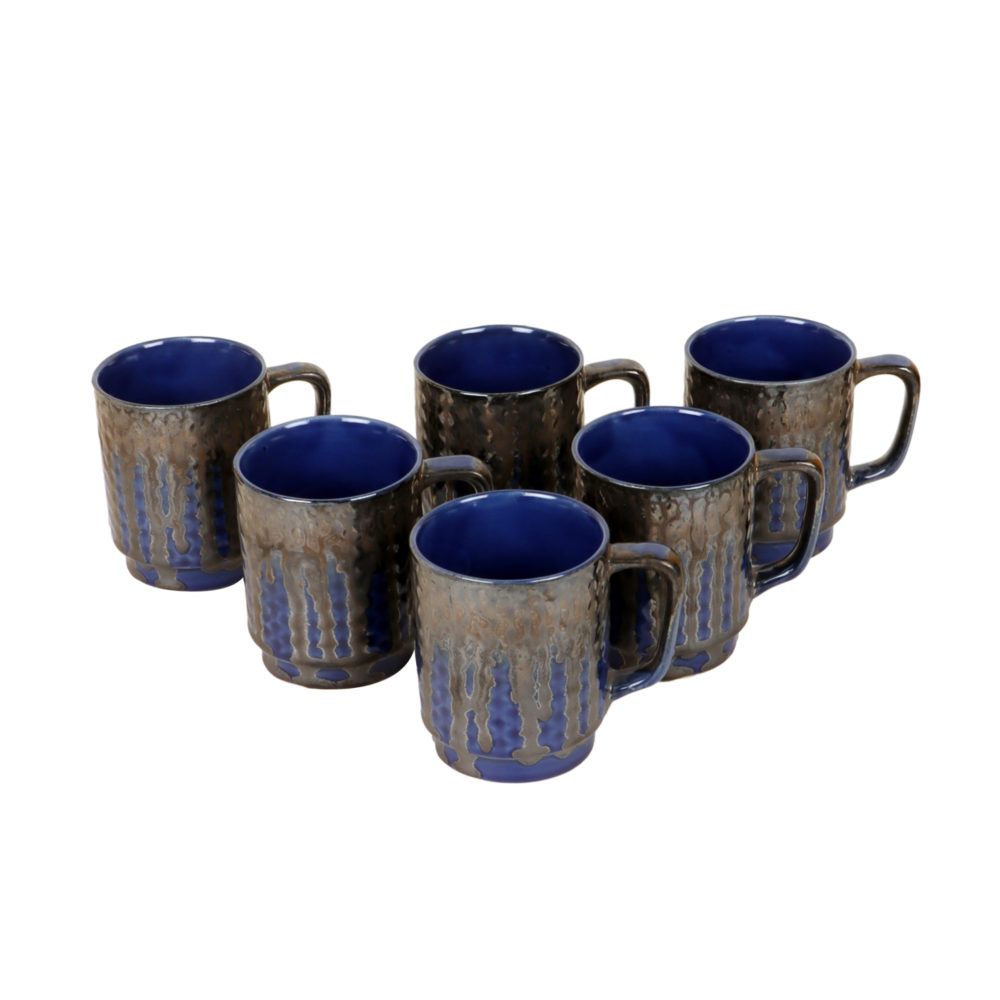 Midnight Blue Tea Cups Set of 6