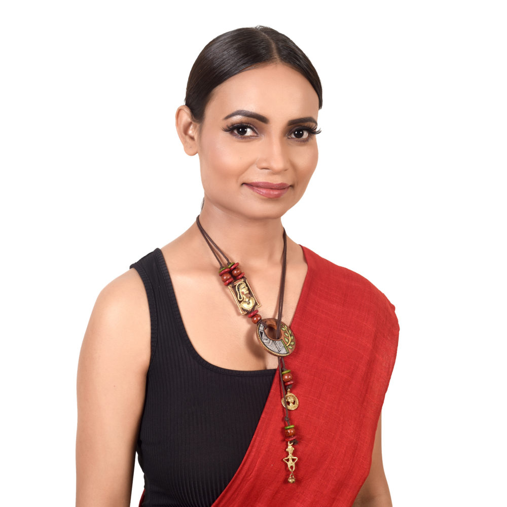 Cleopatra' Handcrafted Tribal Dhokra Necklace